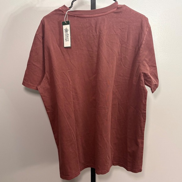 Alpine Design Mens Longs Peak Graphic T-Shirt Burgundy Red Short Sleeve Size L - Picture 2 of 5